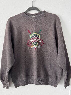 Vintage Peanut Butter & Jelly Golf Club Sweatshirt Men’s Medium Embroidered Crew